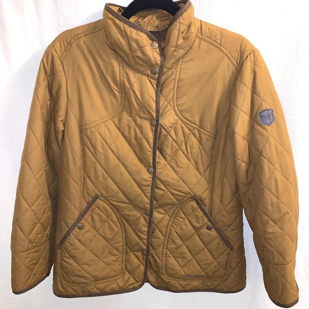 Eddie Bauer Tall Brown Sport Shop Quilted Coat